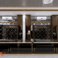 Thiết kế tiệm vàng KIM SOL sang trọng và đẳng cấp  